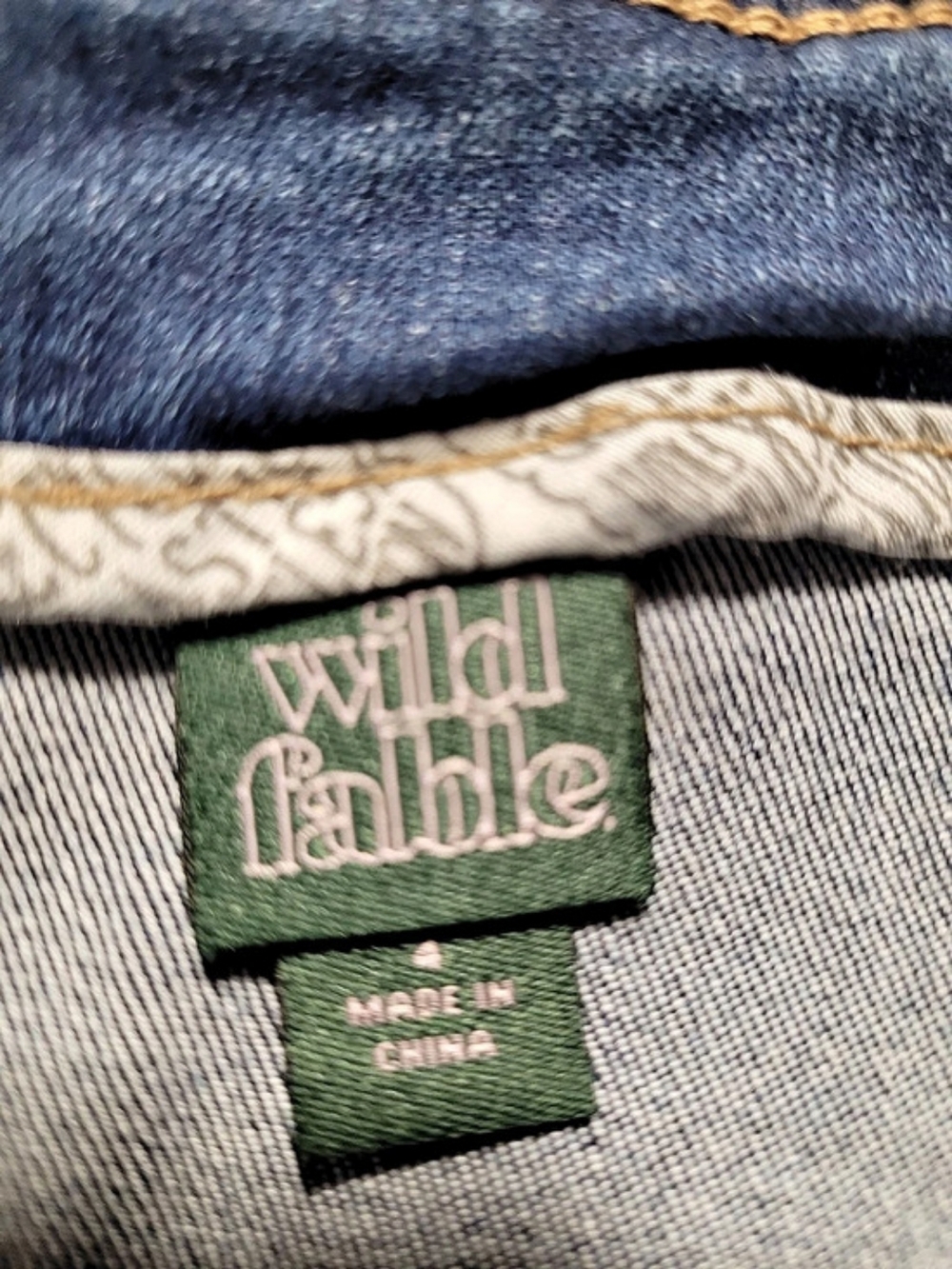 Wild Fable Denim Mini Skirt in Blue NWT - Picture 3 of 3